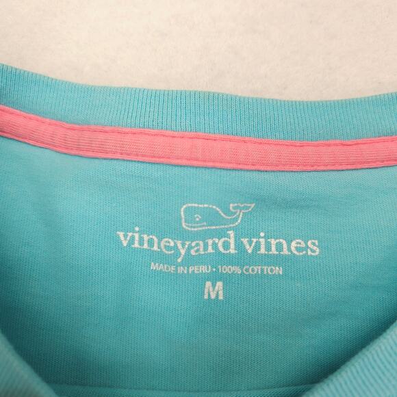 Vineyard Vines Short Sleeve Crew Neck Pocketed T-Shirt Mens Size M Light Blue - Picture 3 of 9